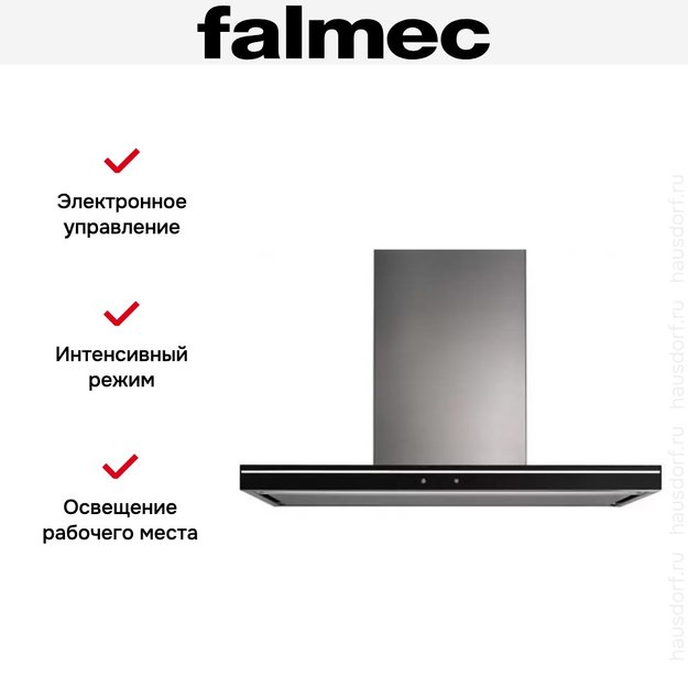 Вытяжка Falmec Lumina 120 Glass Black wall (NRS) в Тюмени (preview 4)