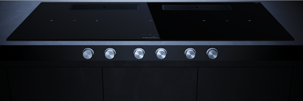 Индукционная варочная поверхность с вытяжкой Kuppersbusch KMI 12850.0 SR-E Black Velvet в Тюмени (preview 2)