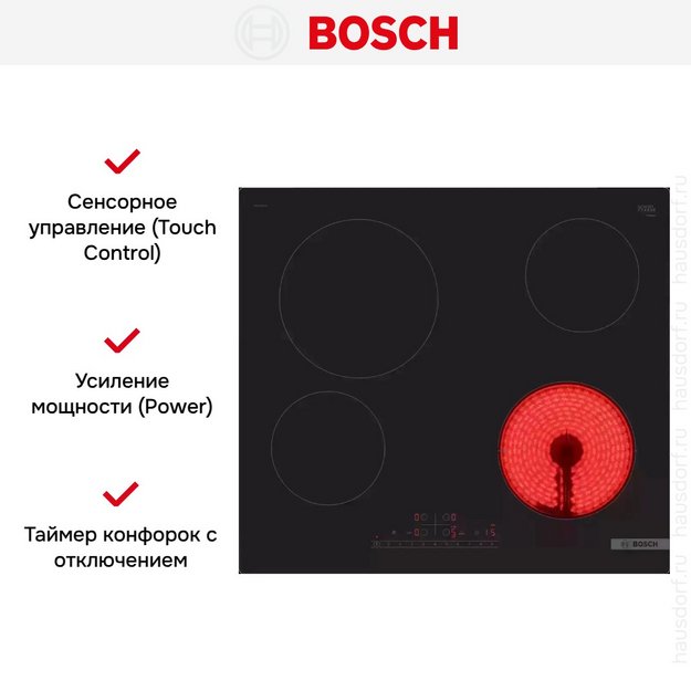 Электрическая варочная панель Bosch PKE611FP2E в Тюмени (preview 7)