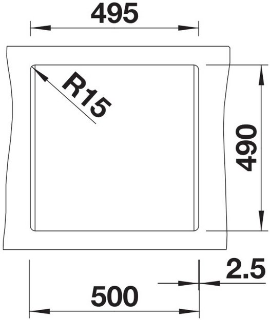 Мойка BLANCO DALAGO 5 Silgranit черный, клапан-автомат в Тюмени (preview 6)