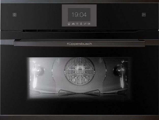 Компактный духовой шкаф с паром Kuppersbusch CBD 6550.0 S6 Black Steel в Тюмени (preview 1)