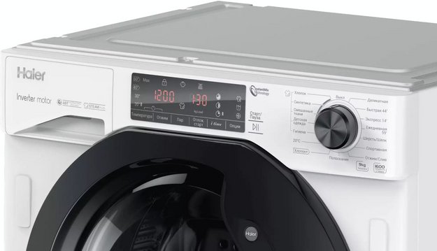 Встраиваемая стиральная машина Haier HWQ90B416FWB-RU в Тюмени (preview 7)