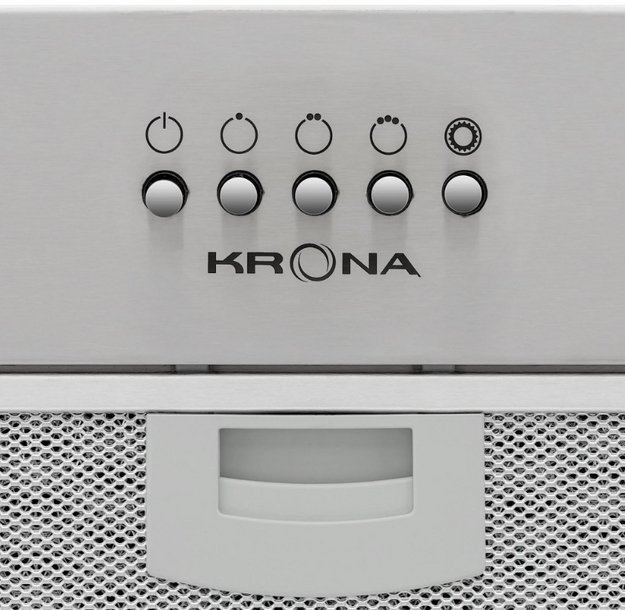 Встраиваемая вытяжка Krona Кейт 400 нержавеющая сталь, кнопочная (Kate 400 Inox PB) в Тюмени (preview 7)