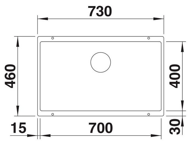Мойка Blanco ROTAN 700-U Silgranit алюметаллик в Тюмени (preview 3)