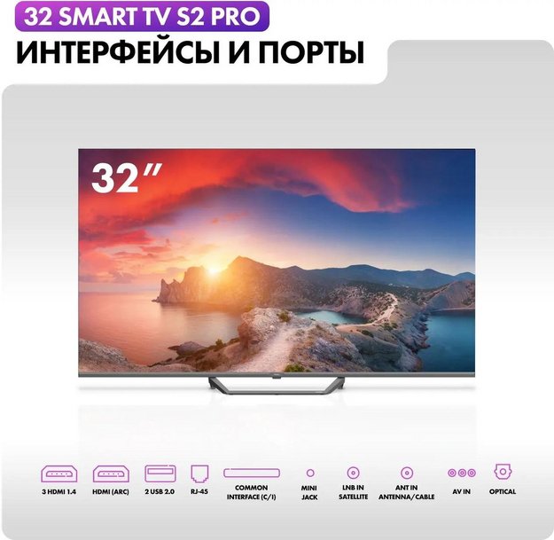 Телевизор Haier 32 Smart TV S2 Pro в Тюмени (фото 9) Телевизор Haier 32 Smart TV S2 Pro в Тюмени (preview 9)