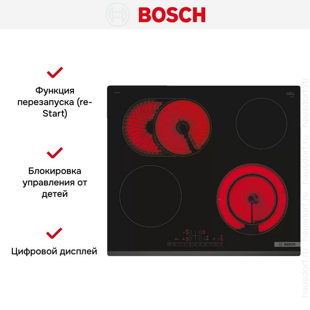 Электрическая варочная панель Bosch PKN631FP2E в Тюмени (preview 5)