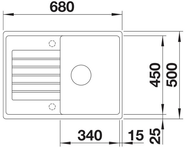 Мойка BLANCO ZIA 45 S Compact Silgranit белый в Тюмени (preview 3)