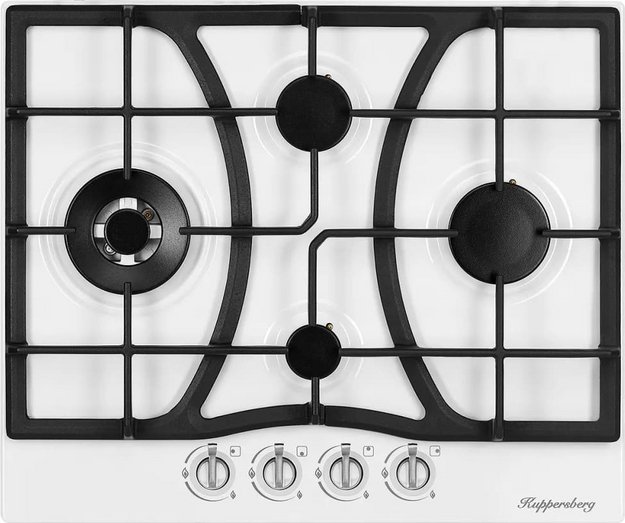 Газовая варочная панель Kuppersberg FS 604 W Silver в Тюмени (preview 1)