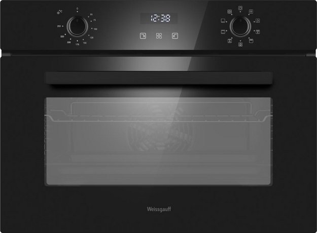 Компактный духовой шкаф Weissgauff OE 459 PDB Black Edition в Тюмени (preview 1)