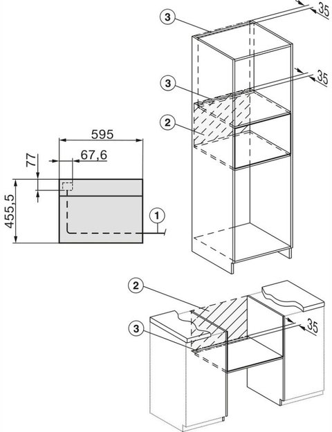 Компактный духовой шкаф с СВЧ Miele H7440 BMX Pearlbeige в Тюмени (preview 6)