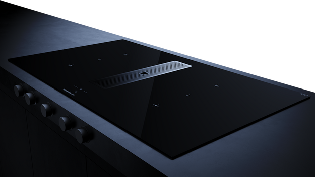 Индукционная варочная поверхность с вытяжкой Kuppersbusch KMI 9850.1 SR-S Black Velvet в Тюмени (preview 3)