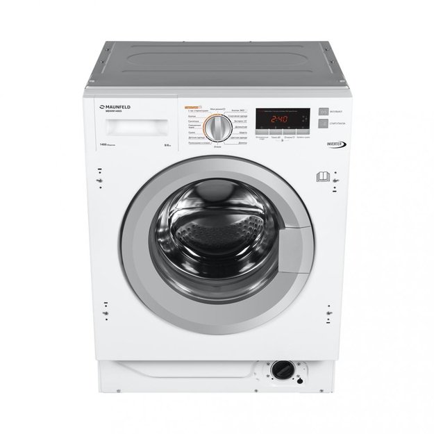 Встраиваемая стиральная машина с сушкой и инвертором MAUNFELD MBWM1486S в Тюмени (preview 3)