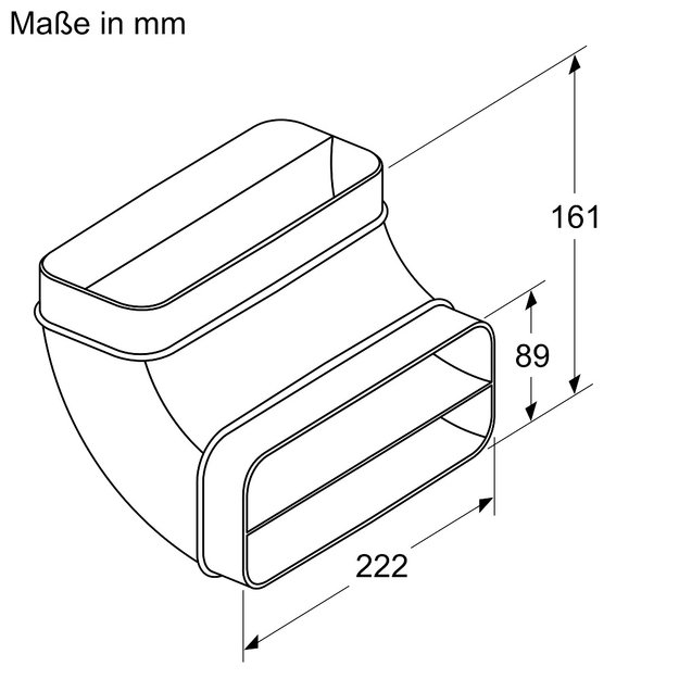 Колено для плоского воздуховода Neff Z861SB2 в Тюмени (preview 2)