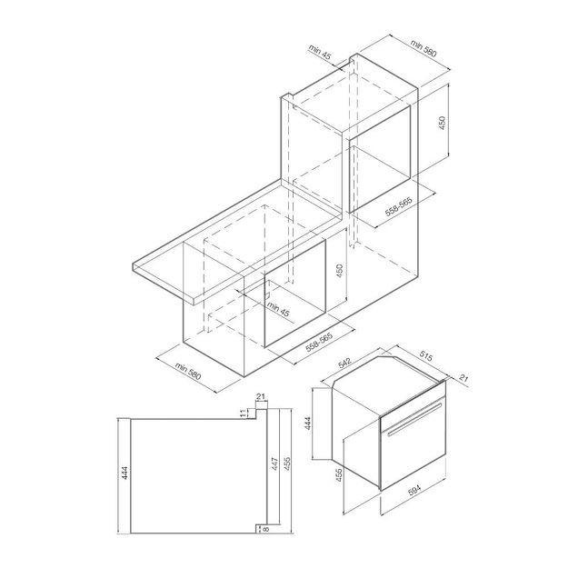Духовой шкаф Graude BWGK 45.0 S в Тюмени (preview 2)