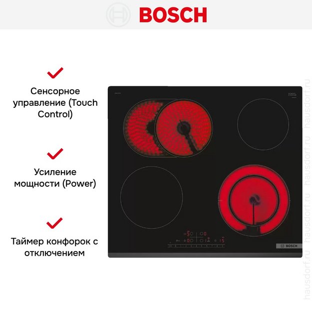 Электрическая варочная панель Bosch PKN631FP2E в Тюмени (preview 7)