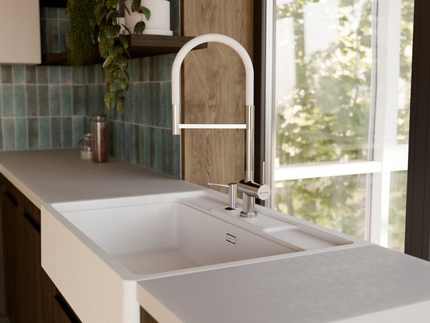 Смеситель Omoikiri KANTO-2 PLUS-SB LG-BL в Тюмени (preview 5)