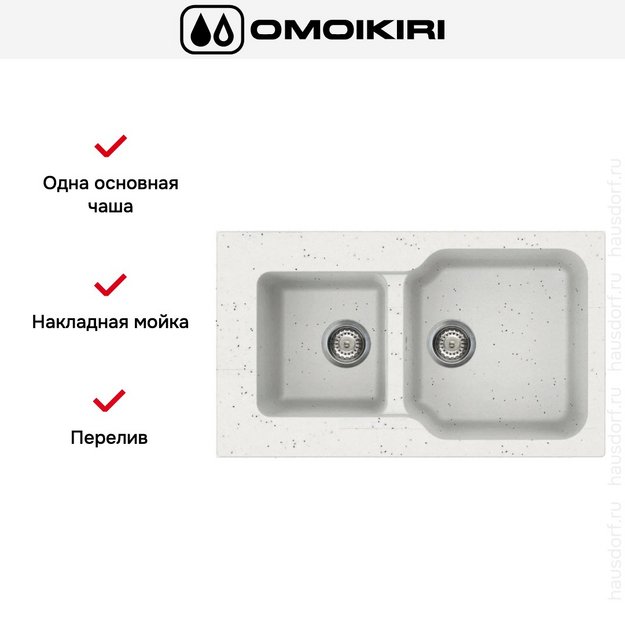 Мойка Omoikiri MARU 86-2 EV в Тюмени (preview 6)