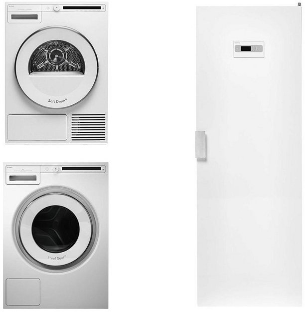 Asko Classic 14 (стиральная машина W2086C.W/3 + сушильная машина T208H.W + сушильный шкаф DC7774 V.W) в Тюмени (preview 1)