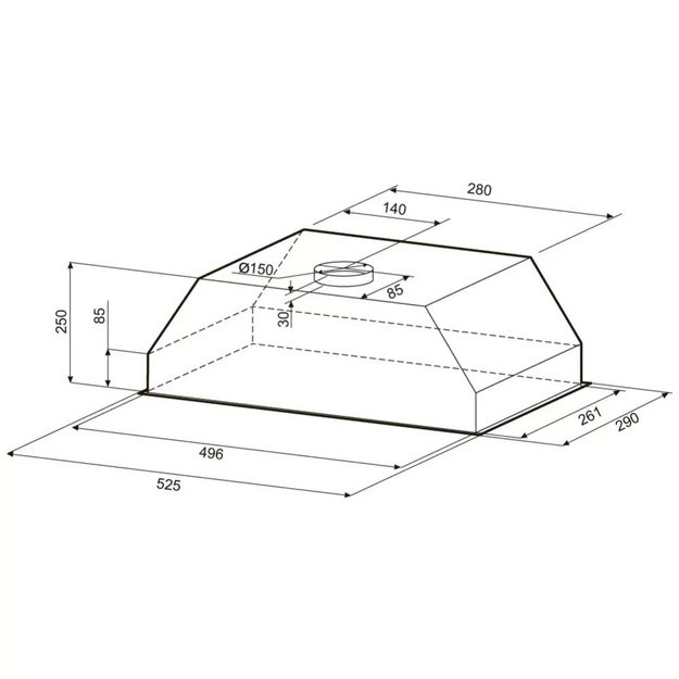 Встраиваемая вытяжка KRONA SVEN 600 black one knob в Тюмени (preview 12)