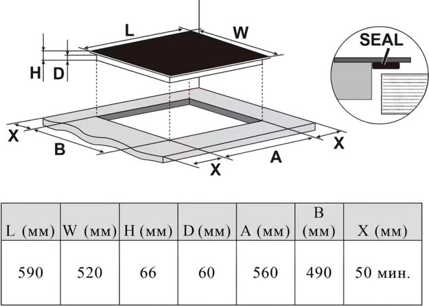 Индукционная варочная панель Haier HHX-Y64SFFVB в Тюмени (preview 7)