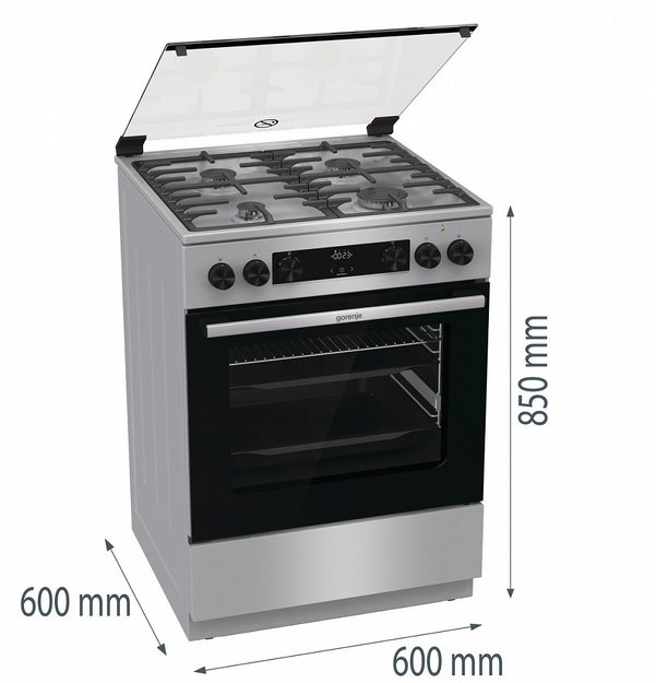 Комбинированная плита Gorenje GKS6C72XF в Тюмени (preview 8)