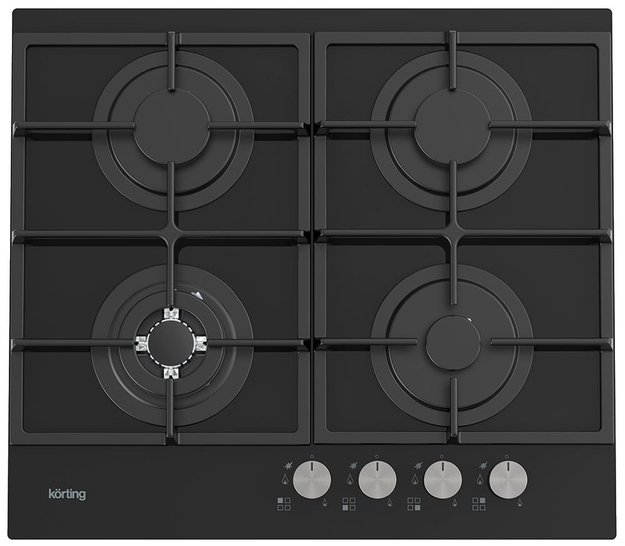 Газовая стеклянная варочная панель Korting HGG 6722 CTN в Тюмени (preview 1)