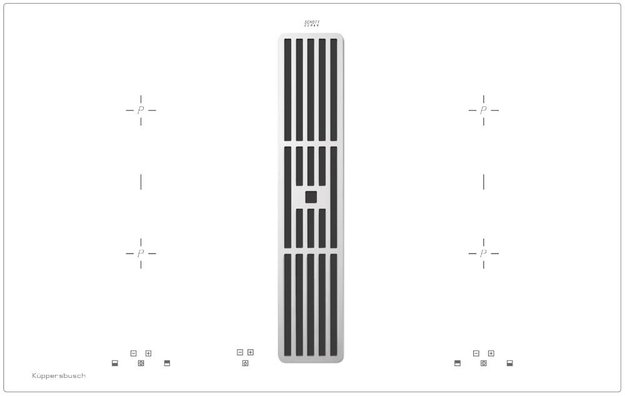 Варочная панель с вытяжкой Kuppersbusch KMI 8500.0 WR Silver Chrome в Тюмени (preview 1)
