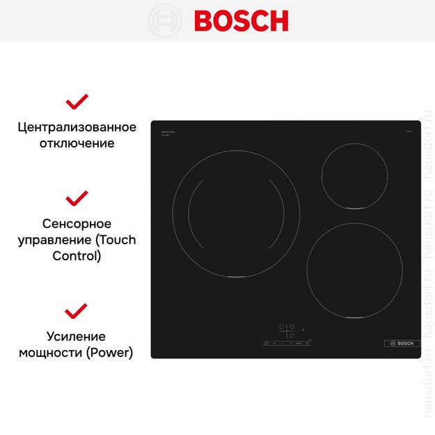 Индукционная варочная панель Bosch PUJ611BB5E в Тюмени (preview 7)