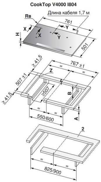 Варочная панель V-ZUG CookTop V4000 I804 CTI4T-31158 в Тюмени (preview 3)