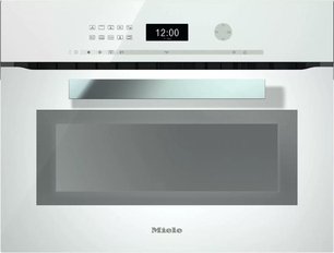 Компактный духовой шкаф с СВЧ Миле H6401BM BRWS бриллиантовый белый фото в Тюмени Компактный духовой шкаф с СВЧ Miele H6401BM BRWS бриллиантовый белый фото в Тюмени