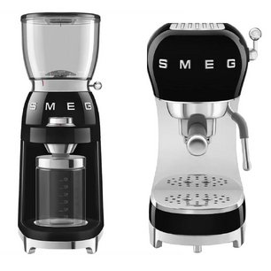 Smeg 50`s Style (кофемашина ECF02BLEU + кофемолка CGF11BLEU) фото в Тюмени