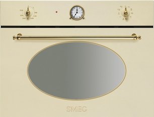 Компактный духовой шкаф с СВЧ Смег SF4800MCP фото в Тюмени Компактный духовой шкаф с СВЧ Smeg SF4800MCP фото в Тюмени