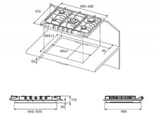 Независимая варочная панель Kuppersberg FV9TG X фото 2 в Тюмени