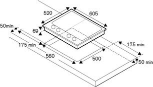 Варочная панель Bertazzoni PM60 4 0 X фото 4 в Тюмени