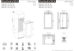 Винный шкаф Dunavox DAB-65.178TW.TO фото 3 в Тюмени