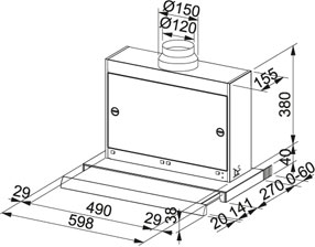 Вытяжка Франке FTC 622 XS фото 3 в Тюмени Вытяжка Franke FTC 622 XS фото 3 в Тюмени