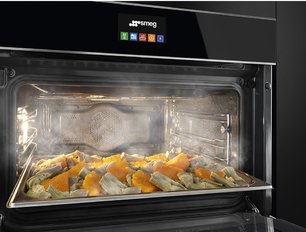 Духовой шкаф комбинированный с пароваркой Смег SF4604PVCNX1 фото 2 в Тюмени Духовой шкаф комбинированный с пароваркой Smeg SF4604PVCNX1 фото 2 в Тюмени