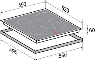 Стеклокерамическая варочная панель Zigmund Shtain CI 35.6 W фото 4 в Тюмени