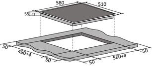 Электрическая варочная панель Brandt BPV6420B фото 4 в Тюмени