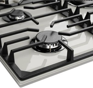 Газовая варочная панель Kuppersberg FG 601 W Silver фото 4 в Тюмени