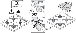 Газовая варочная панель Barazza 1PSPF105 фото 3 в Тюмени