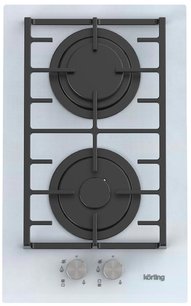 Газовая стеклянная варочная панель Korting HGG 3825 CW фото в Тюмени