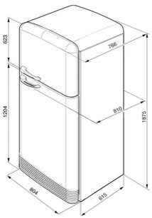 Холодильник Смег FAB50POS фото 2 в Тюмени Холодильник Smeg FAB50POS фото 2 в Тюмени