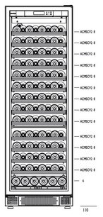 Встраиваемый мультитемпературный винный шкаф EuroCave S-259 K-800019-L фото 2 в Тюмени