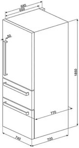 Холодильник SMEG FT41BXE фото 3 в Тюмени Холодильник SMEG FT41BXE фото 3 в Тюмени