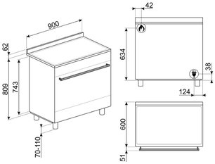 Варочный центр Smeg C95GMCA9-1 фото 4 в Тюмени