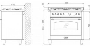 Варочный центр Lofra RBIG96MFT BR фото 2 в Тюмени