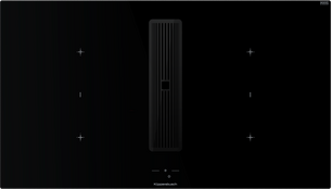 Индукционная варочная поверхность с вытяжкой Kuppersbusch KMI 9850.1 SR-E Black Chrome фото в Тюмени