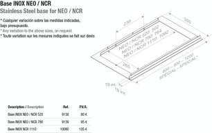 Встраиваемая вытяжка Pando NEO/78 INOX V. 830 SEC фото 3 в Тюмени