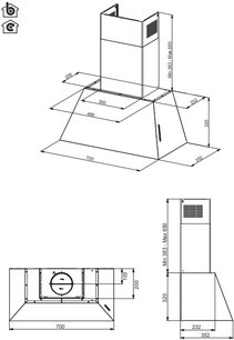 Вытяжка настенная Бертаззони KR70HER1NDA фото 3 в Тюмени Вытяжка настенная Bertazzoni KR70HER1NDA фото 3 в Тюмени